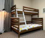 Акция Двухъярусная семейная кровать Кай (ольха) + Матрасы