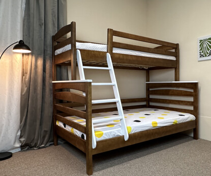 Акция Двухъярусная семейная кровать Кай (ольха) + Матрасы 