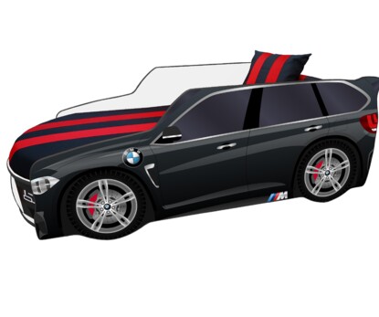 Кровать машина Премиум БМВ / PREMIUM BMW цвет черный