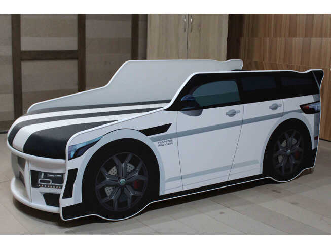 Ліжко машина Преміум Рендж Ровер / PREMIUM Range Rover колір білий