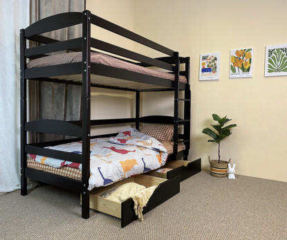 Акция Кровать двухъярусная Солнышко ДУО (сосна) Тонированная