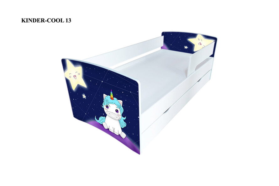 Дитяче ліжко з бортиком Кіндер Кул + Матрац Розет