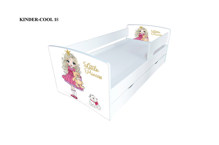 Дитяче ліжко з бортиком Кіндер Кул + Матрац Розет