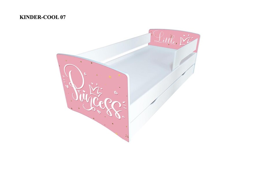 Дитяче ліжко з бортиком Кіндер Кул + Матрац Розет