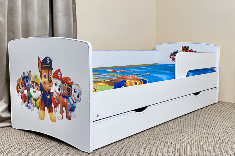 Дитяче ліжко з бортиком Кіндер Кул + Матрац Розет