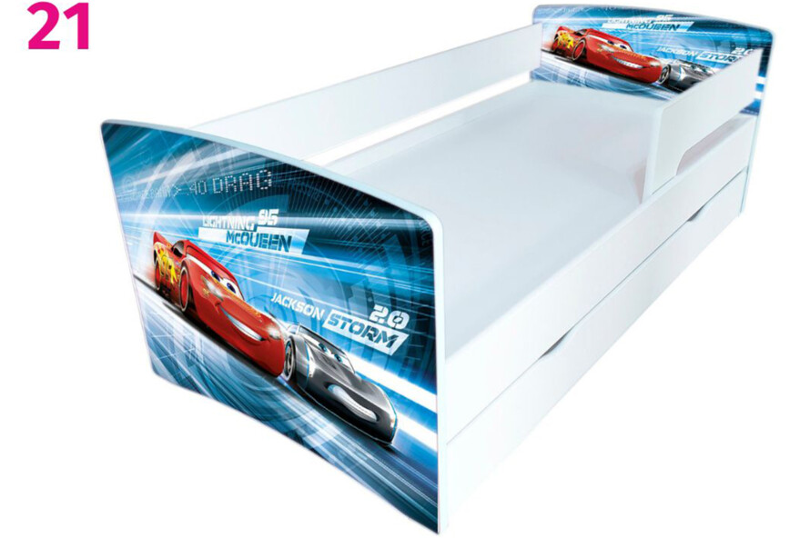 Дитяче ліжко з бортиком Кіндер Кул + Матрац Розет