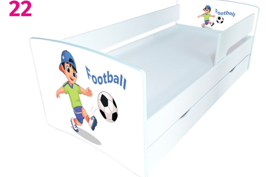 Дитяче ліжко з бортиком Кіндер Кул + Матрац Розет