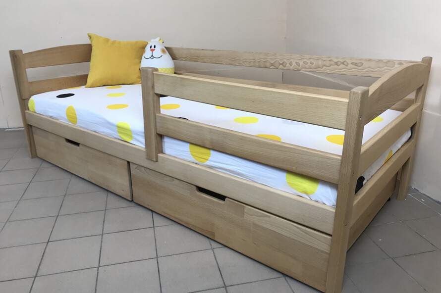 Ліжко Лілу (масив бука) колір натуральний