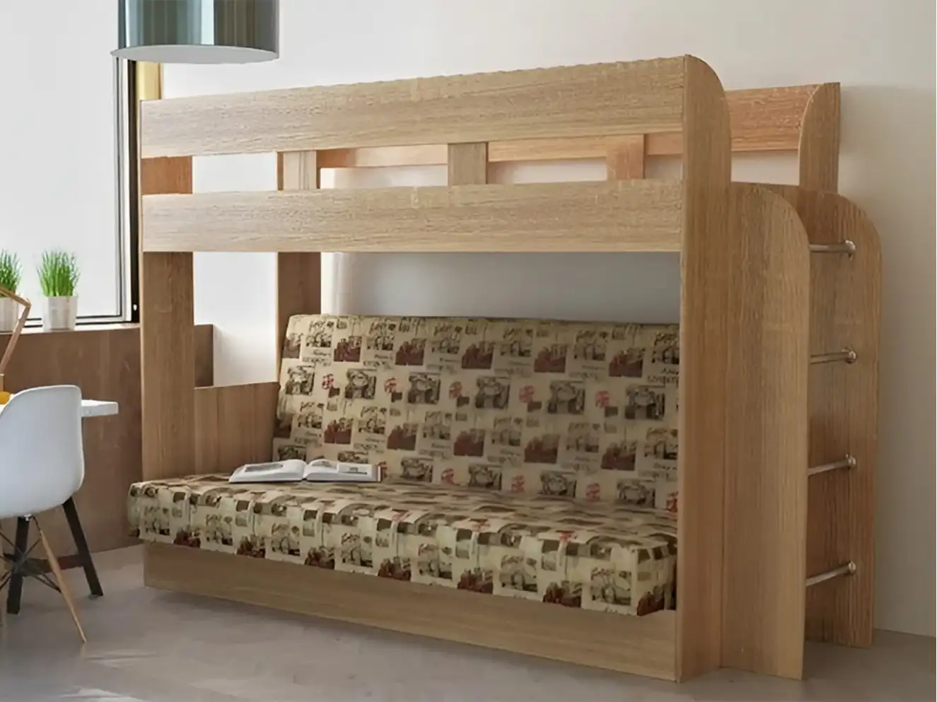 Ліжко Горище з диваном