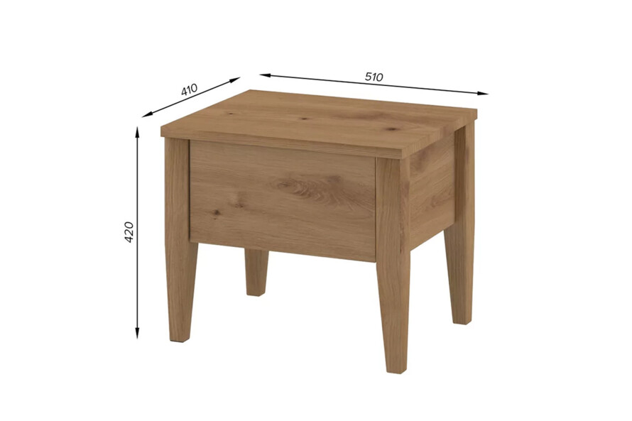 Тумба прикроватна Бали 1 Цвет RAL (белый, серый и т.д.)