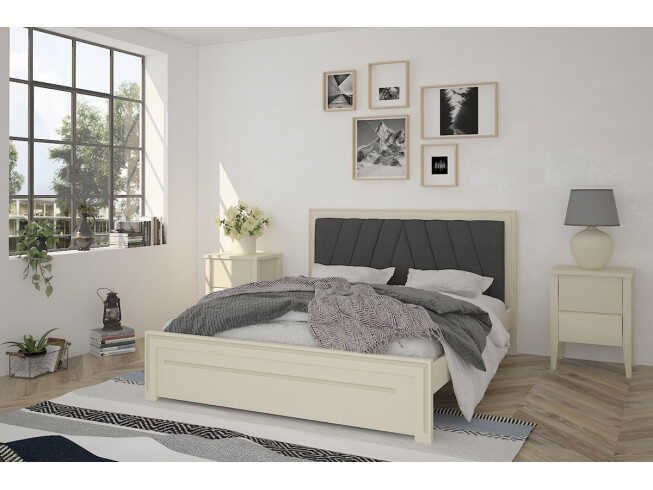 Ліжко з м`яким узголів`ям Торонто Колір RAL (білий, сірий тощо)