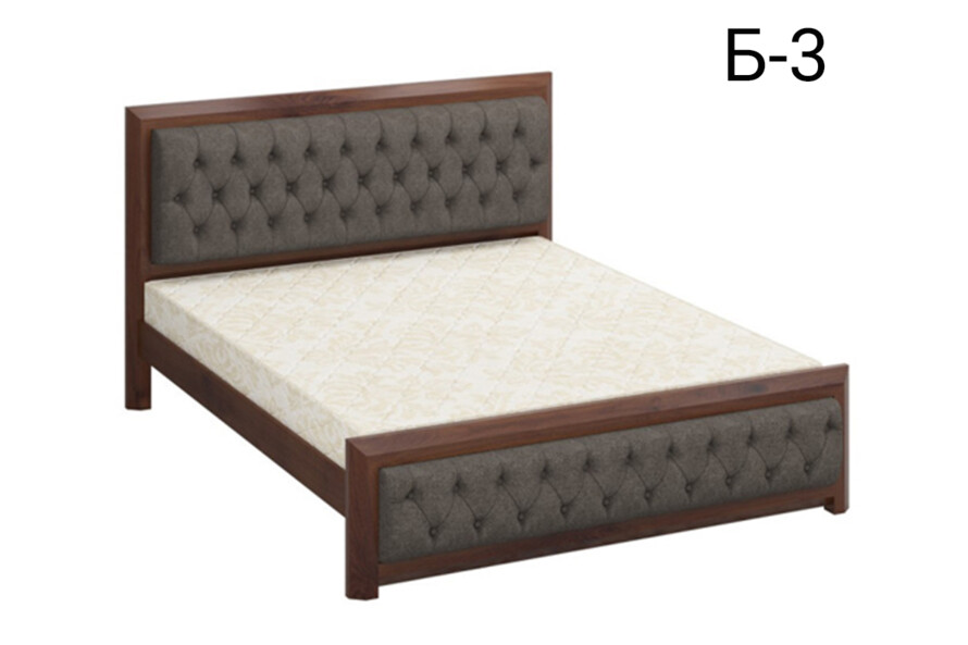 Кровать с мягким изголовьем Барселона Цвет Тонированный