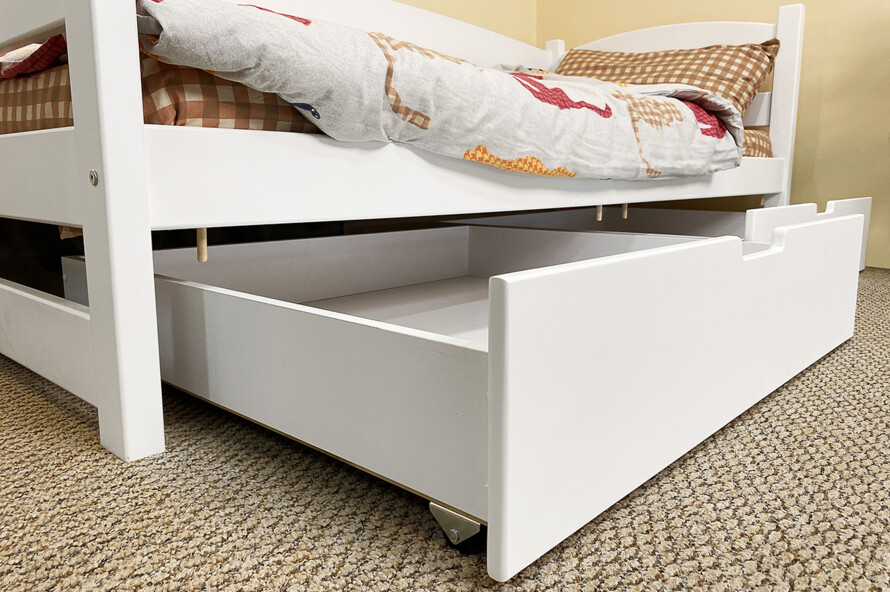 Дитяче ліжко з дерева Фіона Колір Білий