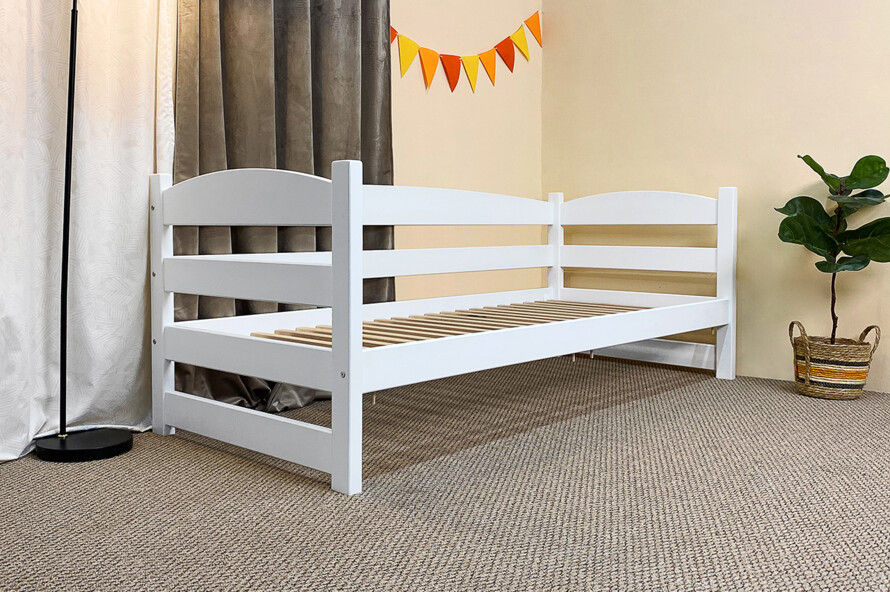 Дитяче ліжко з дерева Фіона Колір Білий