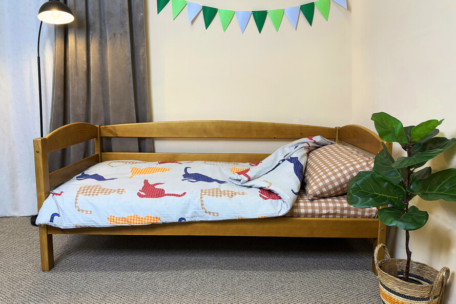 Ліжко Сонечко Колір Світлий Горіх