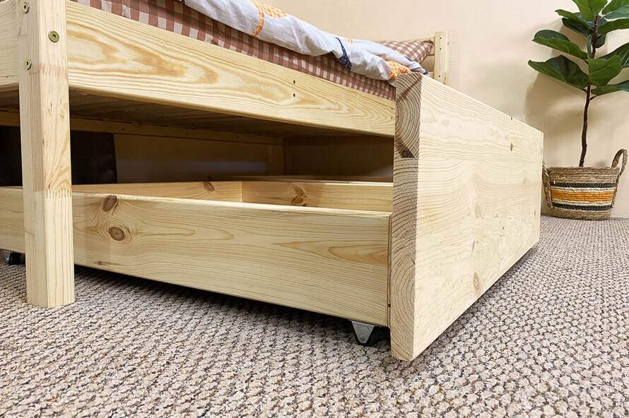 Детская кровать с дерева Симба (натуральный)