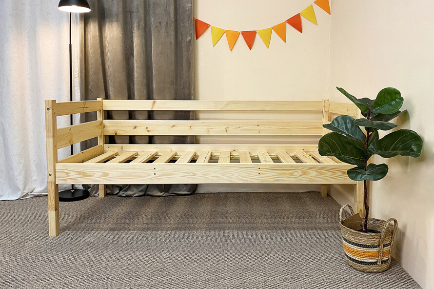 Детская кровать с дерева Симба (натуральный)