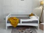 Дитяче ліжко з бортиком Афіна (бук) Білий