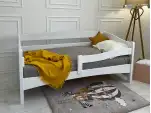 Дитяче ліжко з бортиком Афіна (бук) Білий