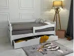 Дитяче ліжко з бортиком Афіна (бук) Білий