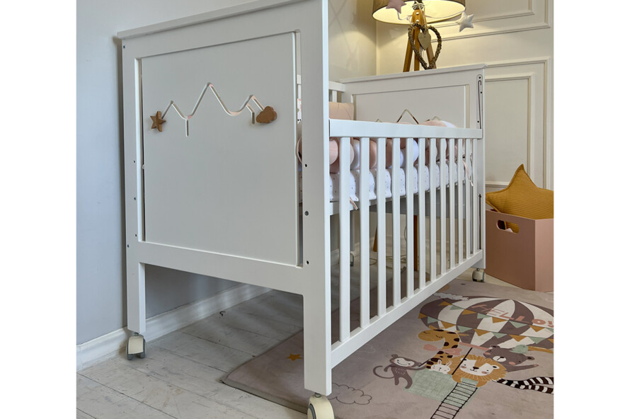 Ліжечко дитяче ЕММА Колір Білий