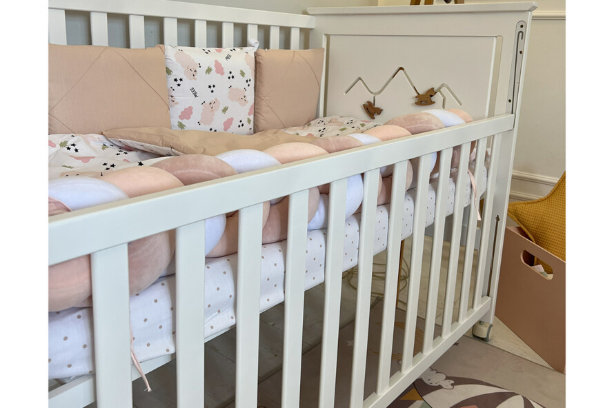 Ліжечко дитяче ЕММА Колір Білий