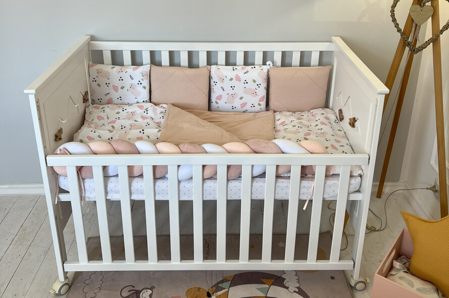 Ліжечко дитяче ЕММА Колір Білий