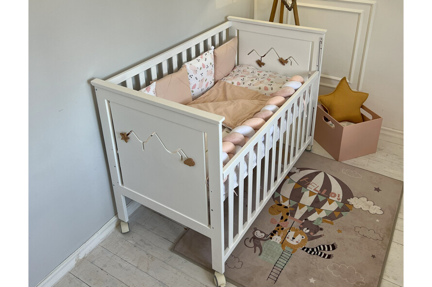 Ліжечко дитяче ЕММА Колір Білий