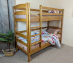 Кровать детская двухъярусная Виктория (бук) Орех Светлый