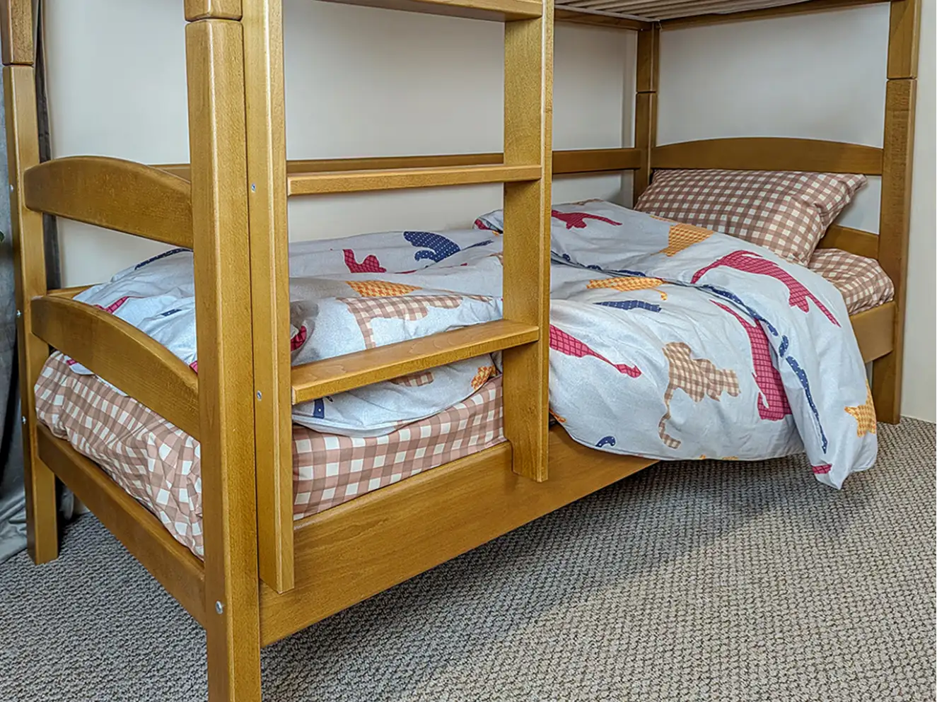 Ліжко дитяче двоярусне Вікторія (бук) Горіх Світлий