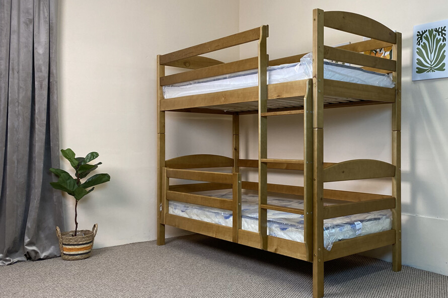 Ліжко двоярусне Сонечко ДУО (сосна) Горіх Світлий