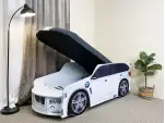 Акция Кровать машина Премиум БМВ Цвет Белый + акция за 1грн