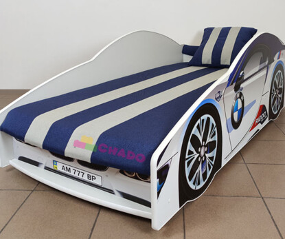Кровать машина Элит БМВ / ELIT BMW Цвет Белый