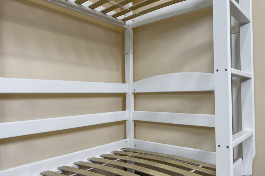 Ліжко дитяче двоярусне Сонечко ДУО (Біле)