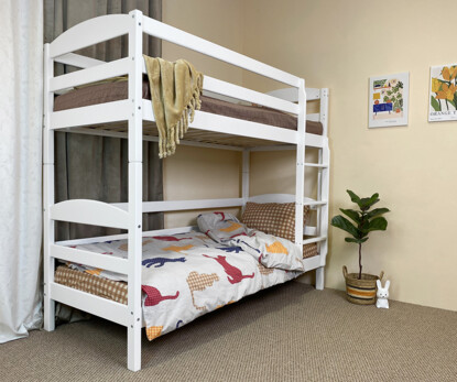 Кровать детская двухъярусная Солнышко ДУО (Белая)