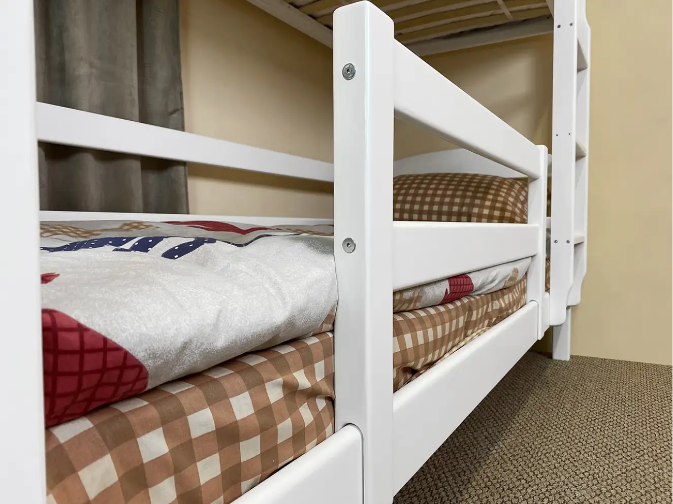 Ліжко дитяче двоярусне Сонечко ДУО (Біле)