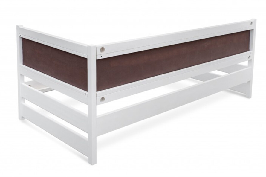 Ліжко з м`якою спинкою Лілі Колір Білий