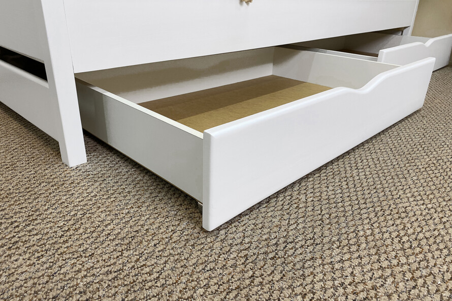 Ліжко з м`якою спинкою Лілі Колір Білий