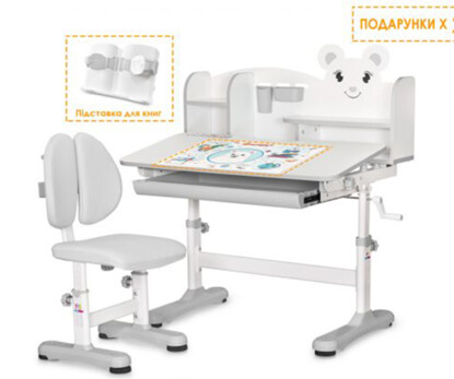 Комплект парта і стілець Evo-Kids BD-29 Panda XL