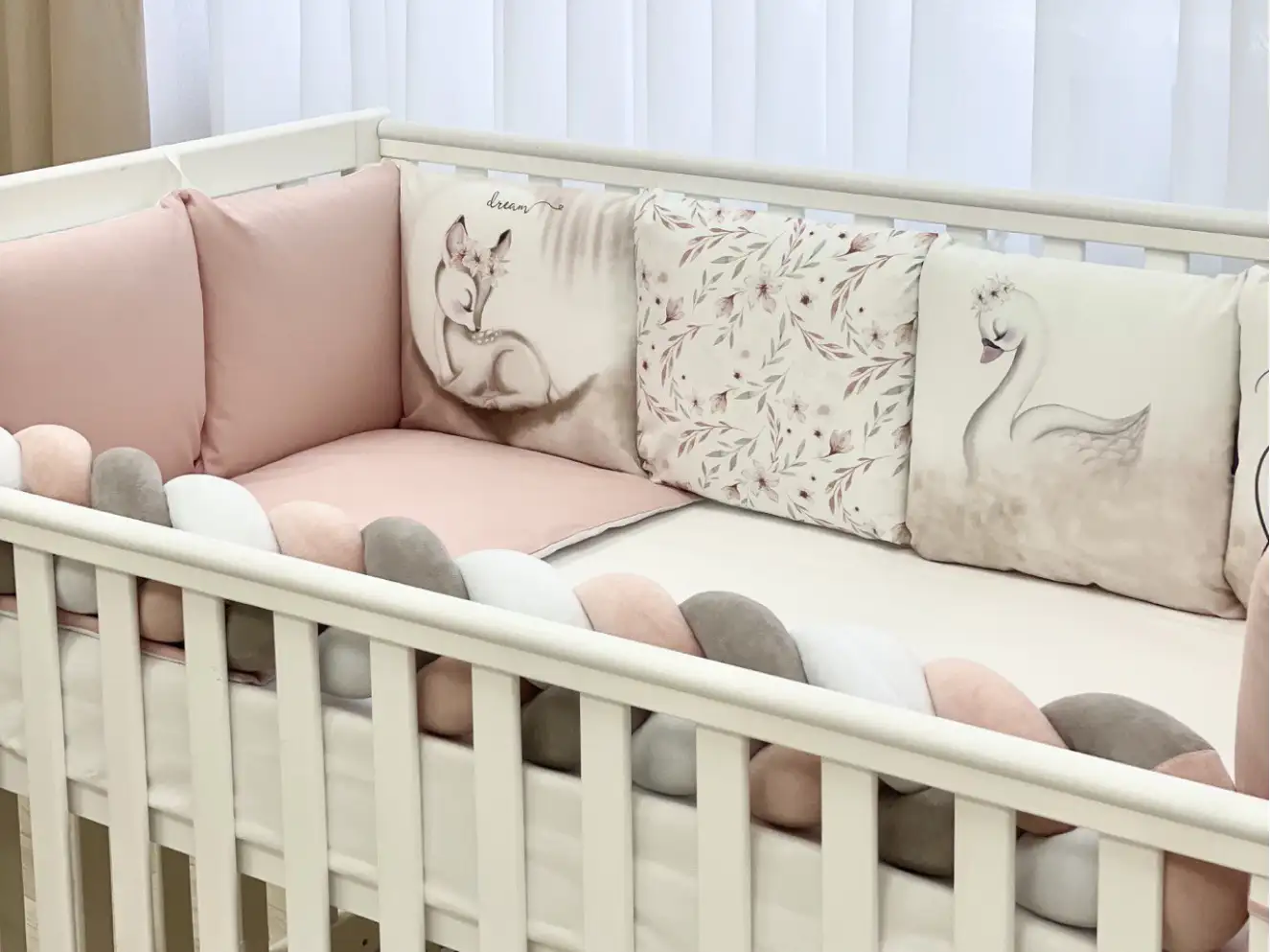 Комплект постільної білизни Арт Дизайн Оленятко, пудра Комплект постільної білизни Арт Дизайн Оленятко, пудра