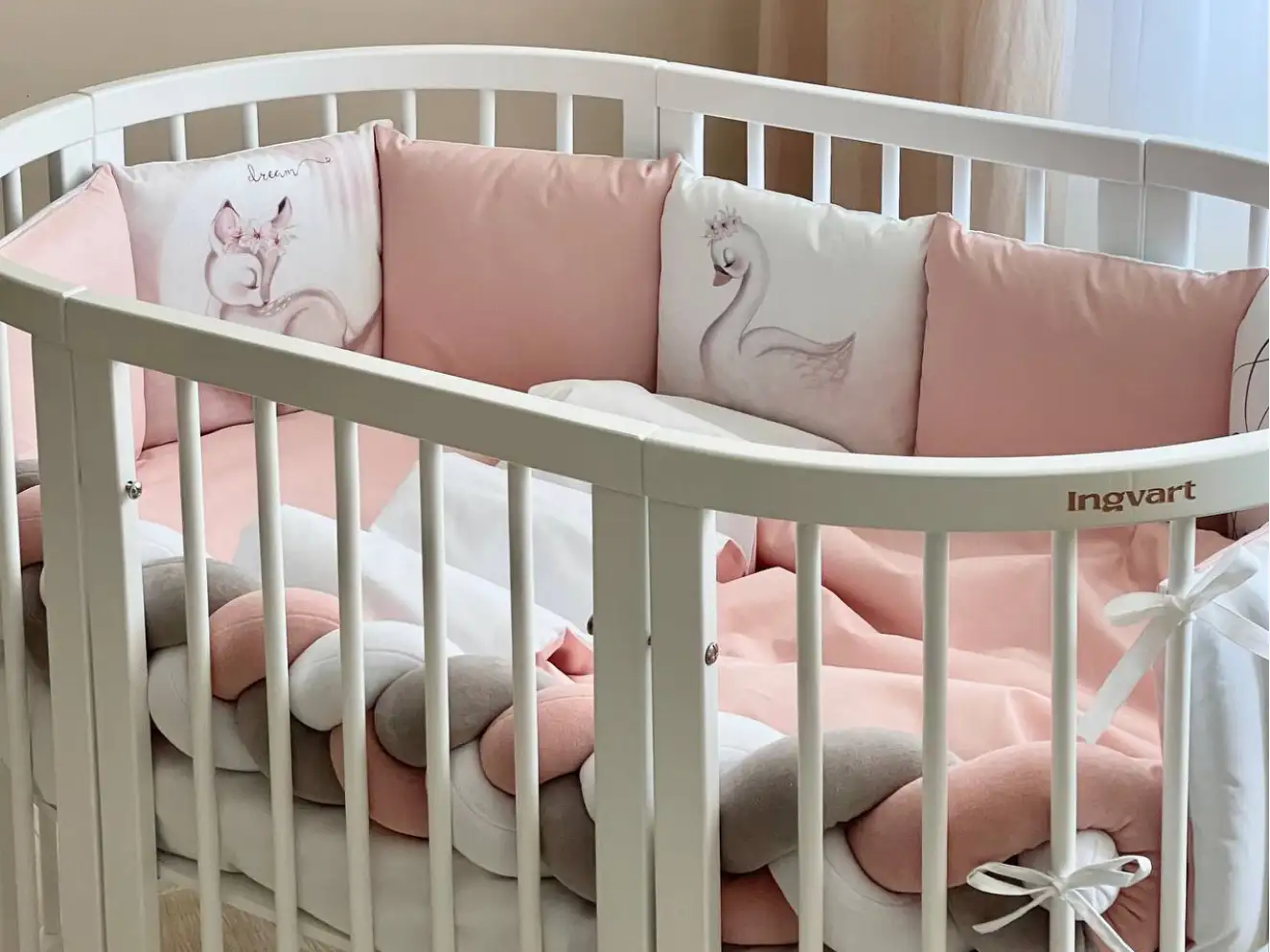 Комплект постільної білизни Арт Дизайн Оленятко, пудра Комплект постільної білизни Арт Дизайн Оленятко, пудра