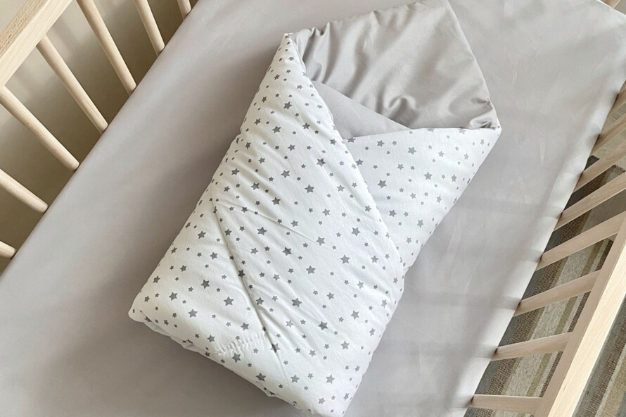 Комплект постільної білизни SMART зірка розсип сіра