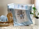 Комплект постельного белья Kids toys Мишка голубой