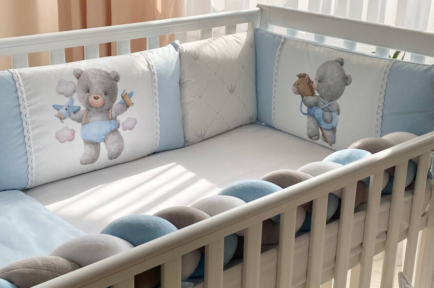 Комплект постільної білизни Kids toys Ведмедик блакитний