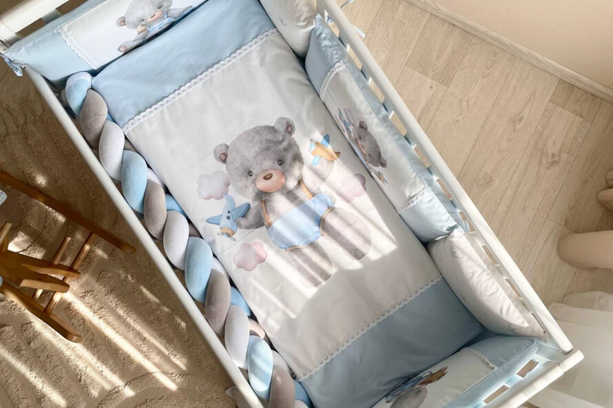 Комплект постільної білизни Kids toys Ведмедик блакитний