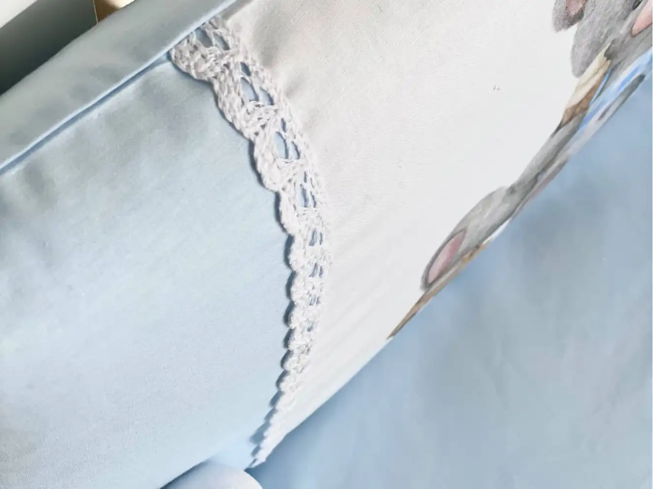 Комплект постельного белья Kids toys Мишка голубой