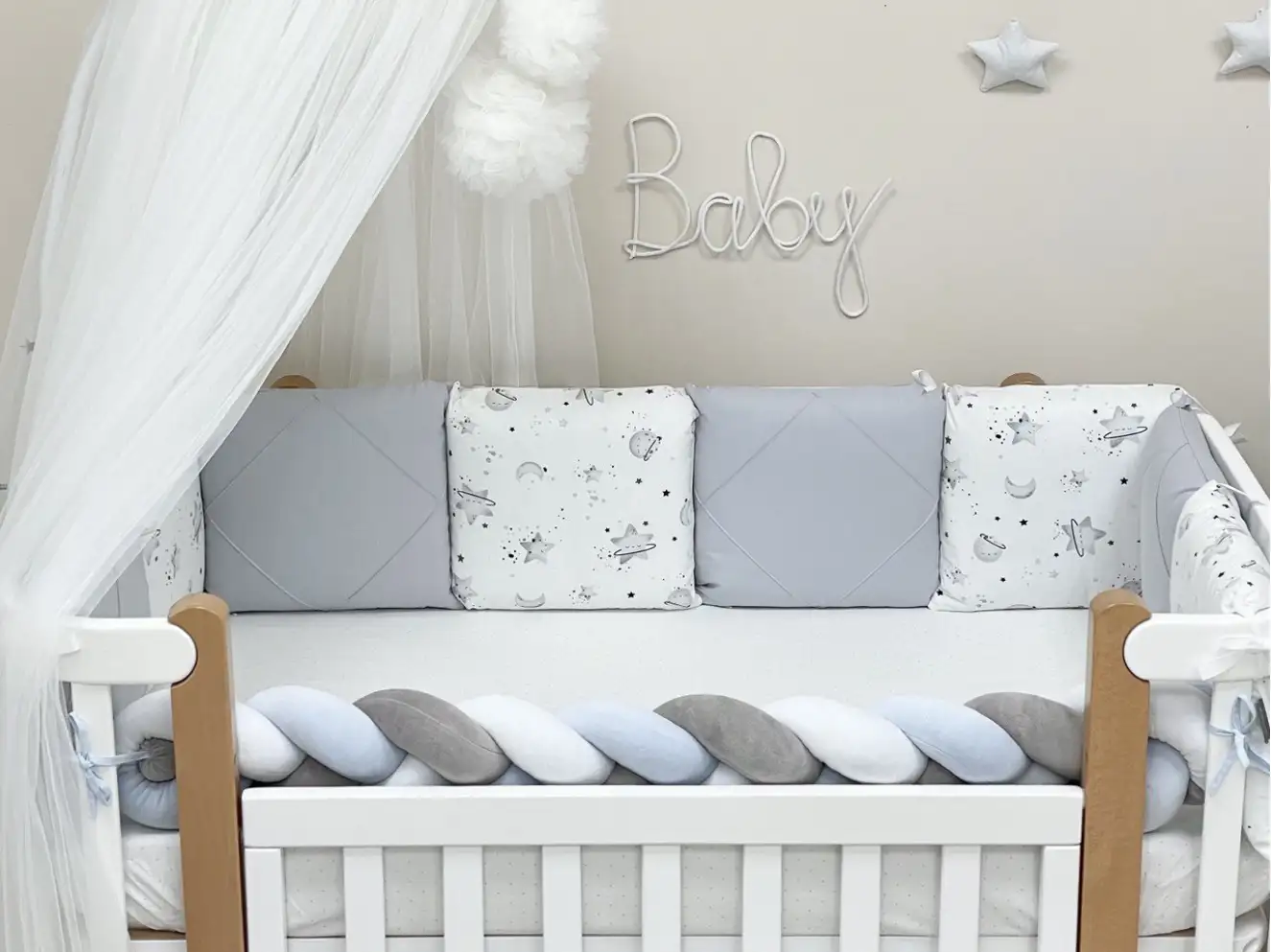 Комплект постільної білизни Happy night Галактика сірий Комплект постільної білизни Happy night Галактика сірий