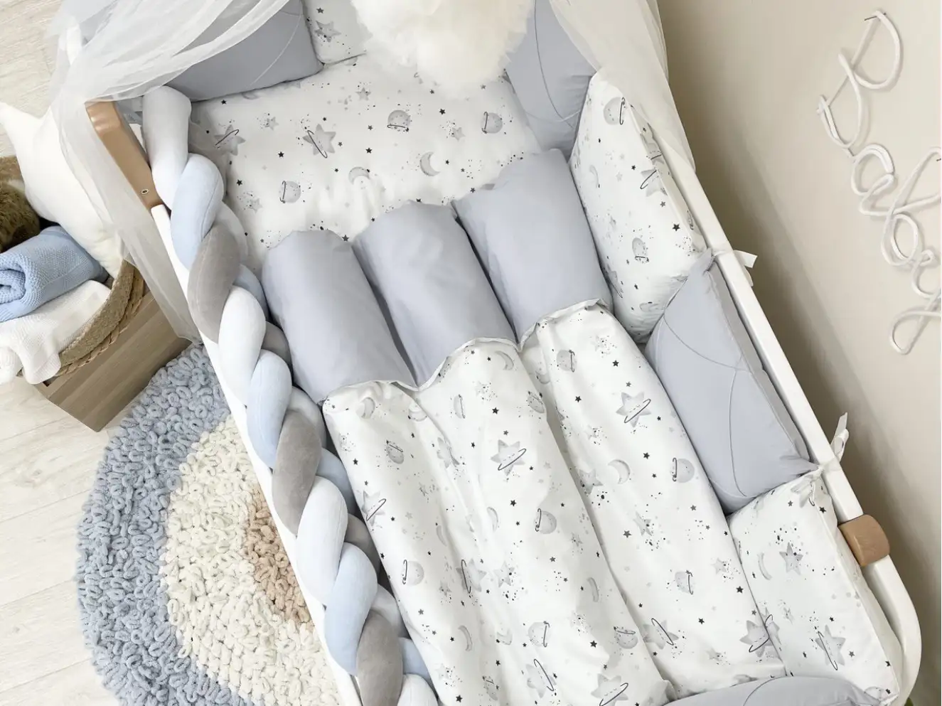 Комплект постільної білизни Happy night Галактика сірий Комплект постільної білизни Happy night Галактика сірий