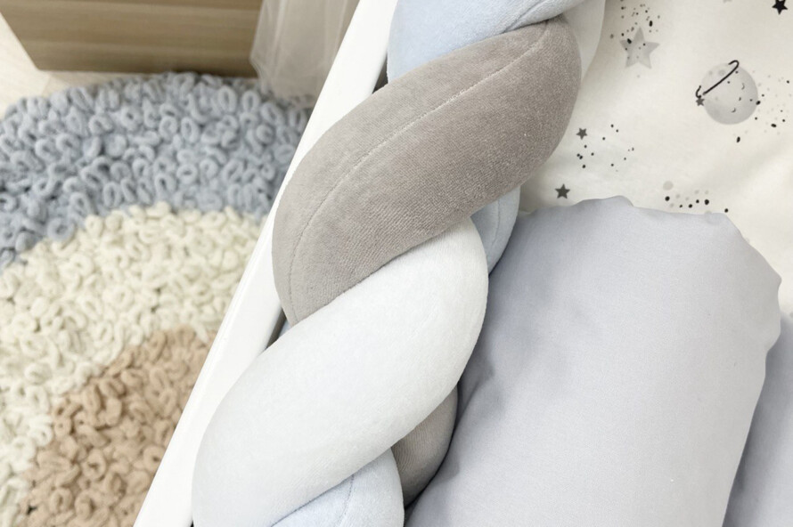 Комплект постельного белья Happy night Галактика серый