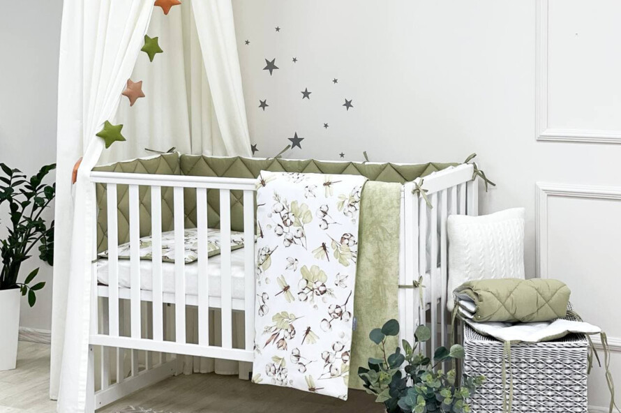 Комплект постільної білизни Baby Mix Бавовна, оливковий